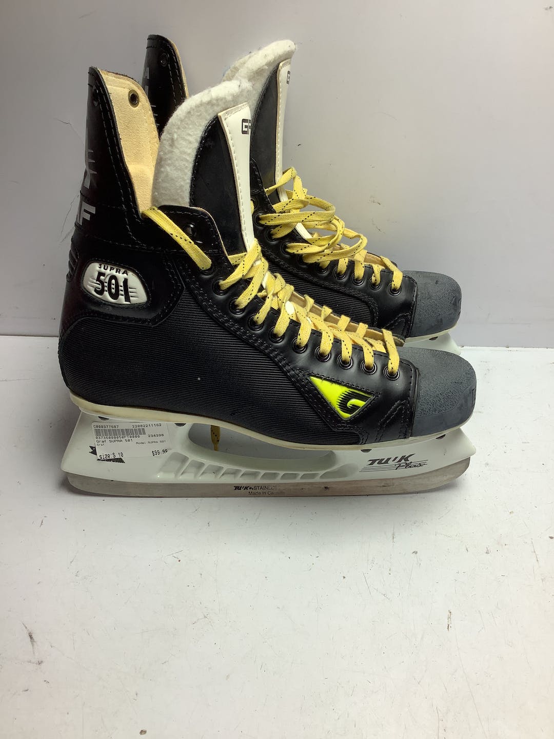 Used Graf Supra 501 Senior 10 Ice Hockey Skates SidelineSwap