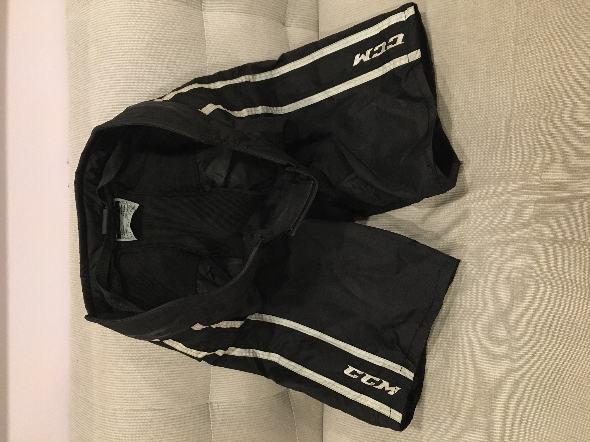LA Kings CCM Pro Stock Hockey Girdle Pant Shell Black PP90 Small