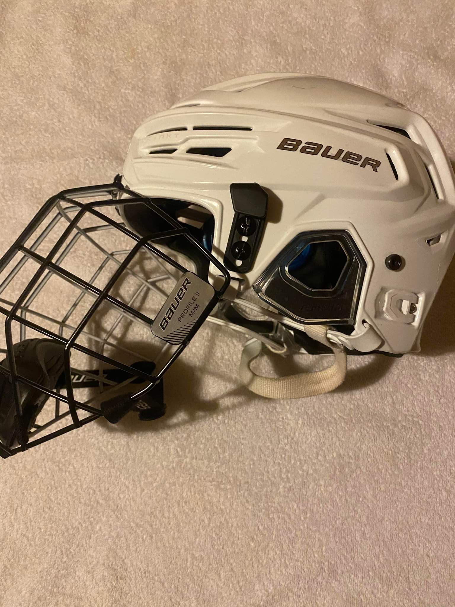 Bauer Hockey Re Akt 150 Helmet with Bauer Profile II Cage, Size Senior