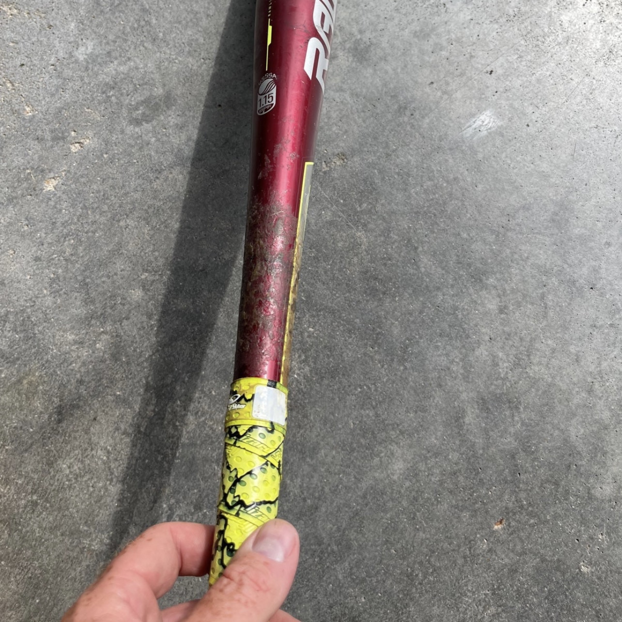 Used Rawlings Velo Sl7v34 Usssa 2 3 4" Barrel Bat 28" 10 Drop SidelineSwap