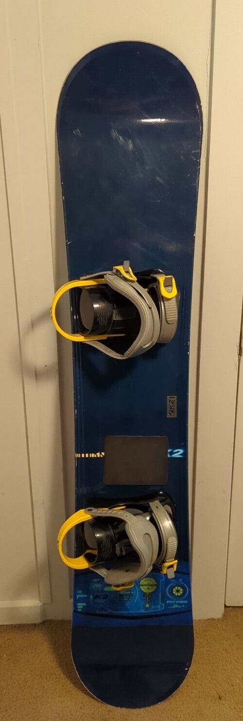 K2 Fat Bob Snowboard With Bindings Size 158 SidelineSwap