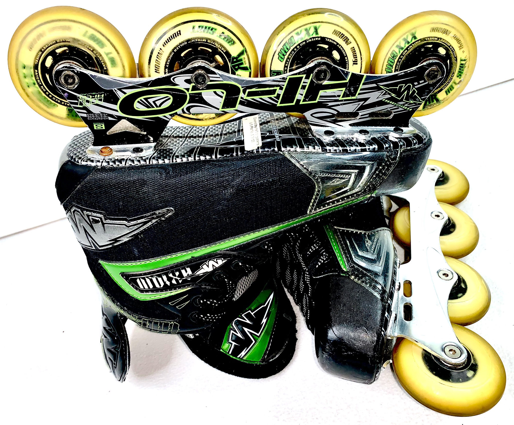 MISSION Axiom T6 Inline Hockey Roller Skates Size 7EE (8.5 US Men / 10