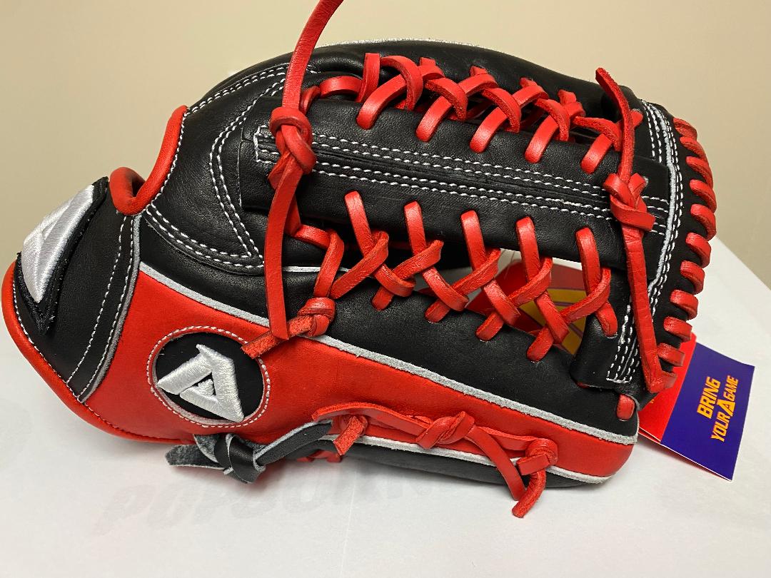 New Akadema Turino Infield Baseball Glove 11.5 Red Black RHT not Wilson