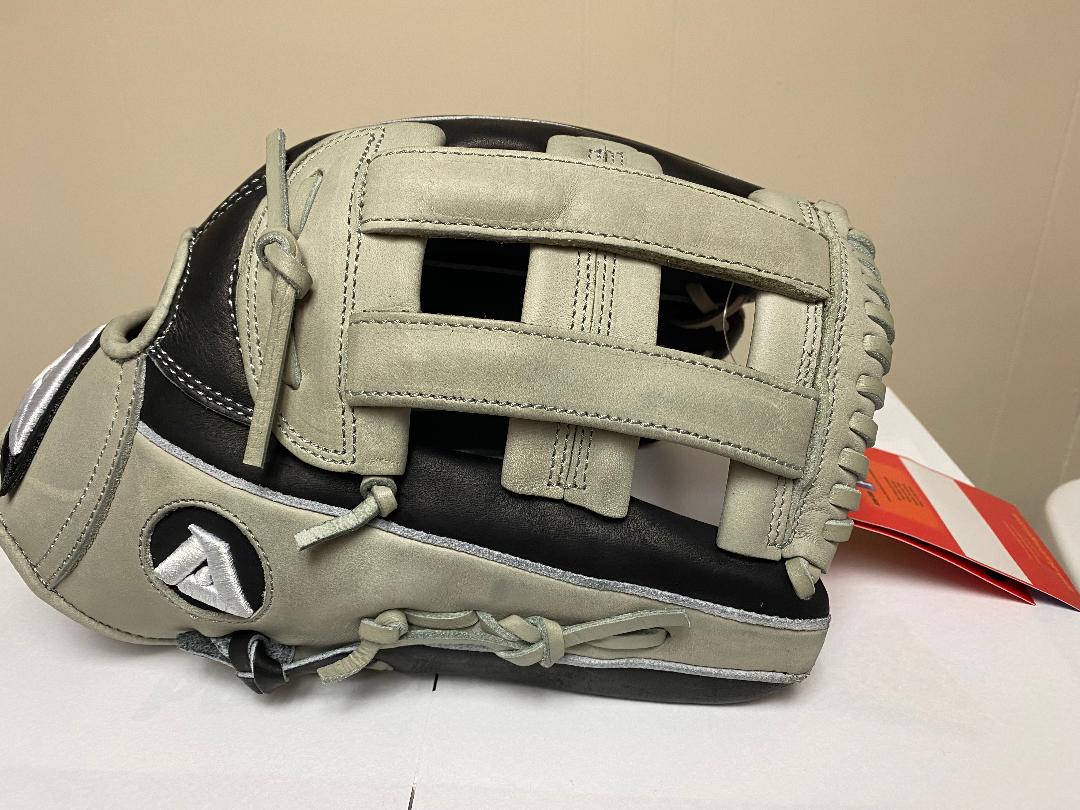 New Akadema Turino Outfield Baseball Glove 12.75 Black Gray RHT not