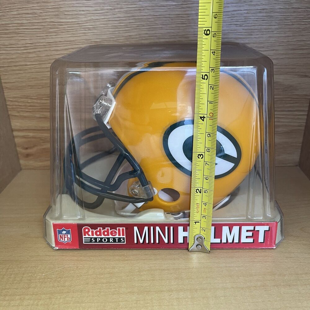 Green Bay Packers Riddell Mini Football Replica Helmet Autographed