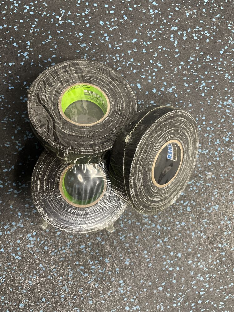 RENFREW PRO 3 Pack Rolls ProBlade Black FRICTION Hockey Tape, 3/4" W x