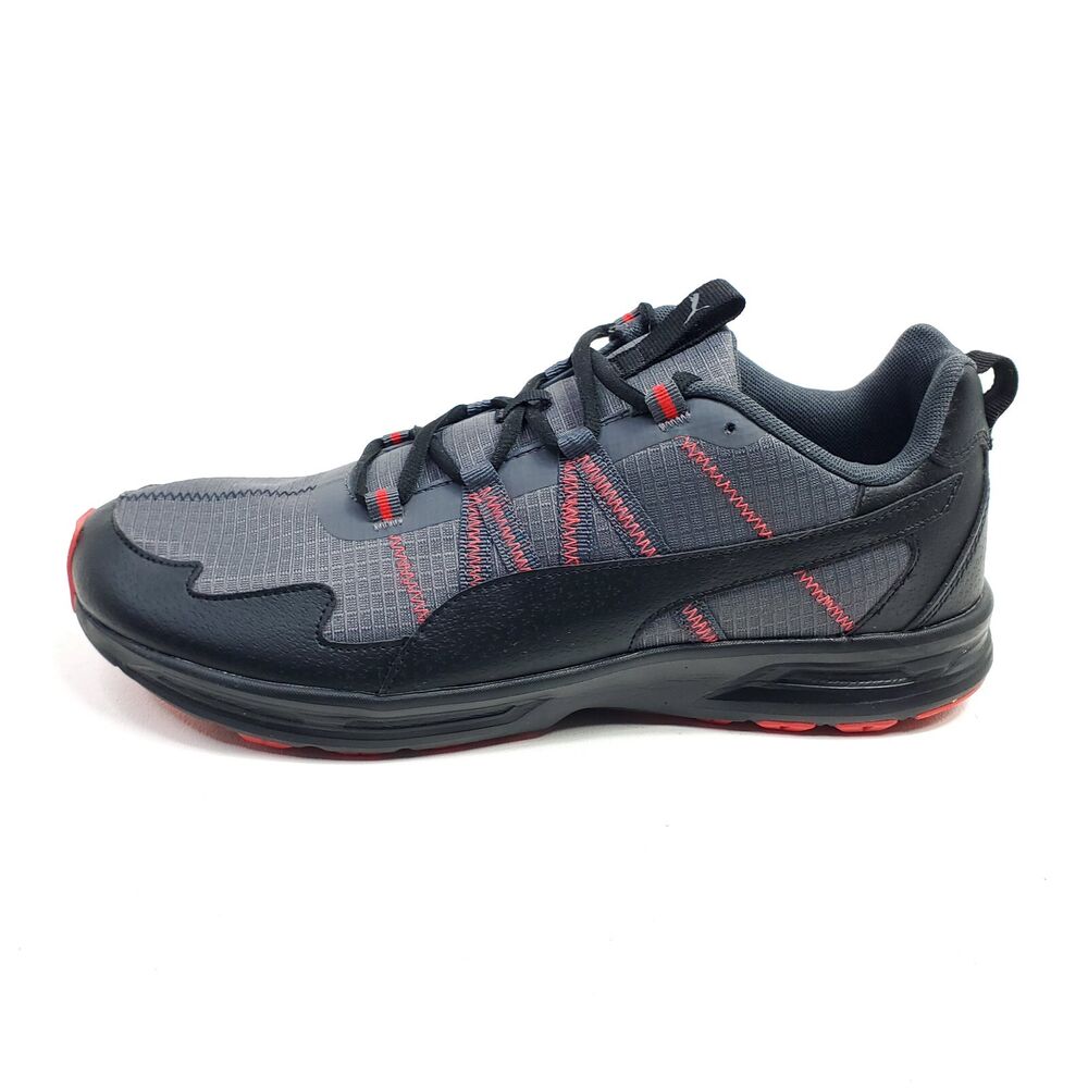 Puma Escalate Mens Trail Running Shoes Size 12 SoftFoam Sneakers 193646 Gray Blk SidelineSwap