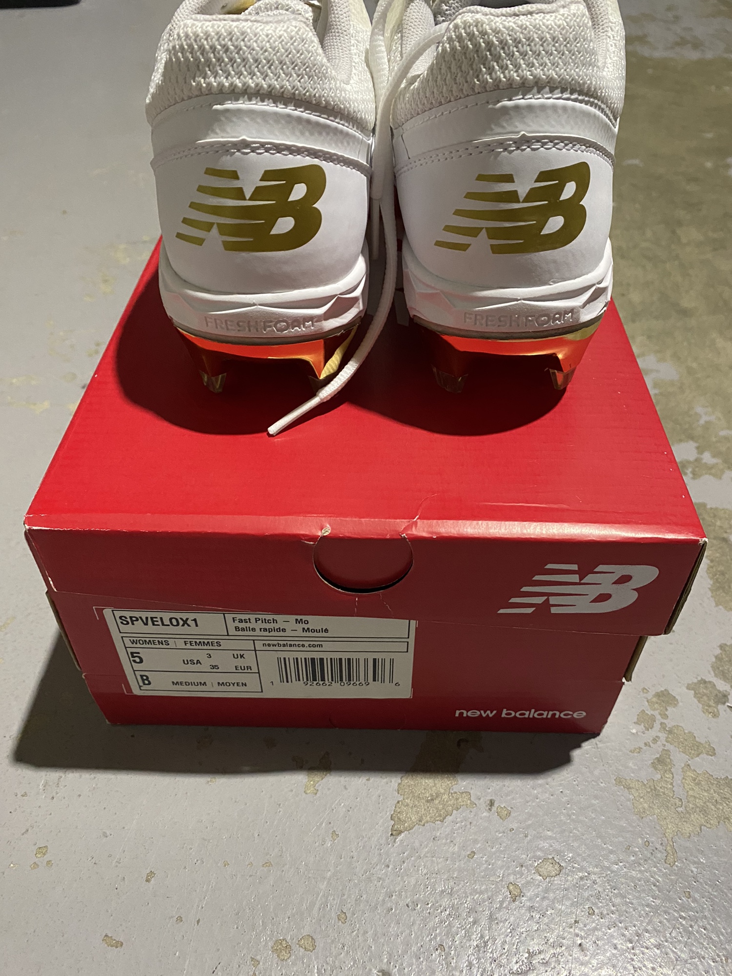 new balance cleats all white