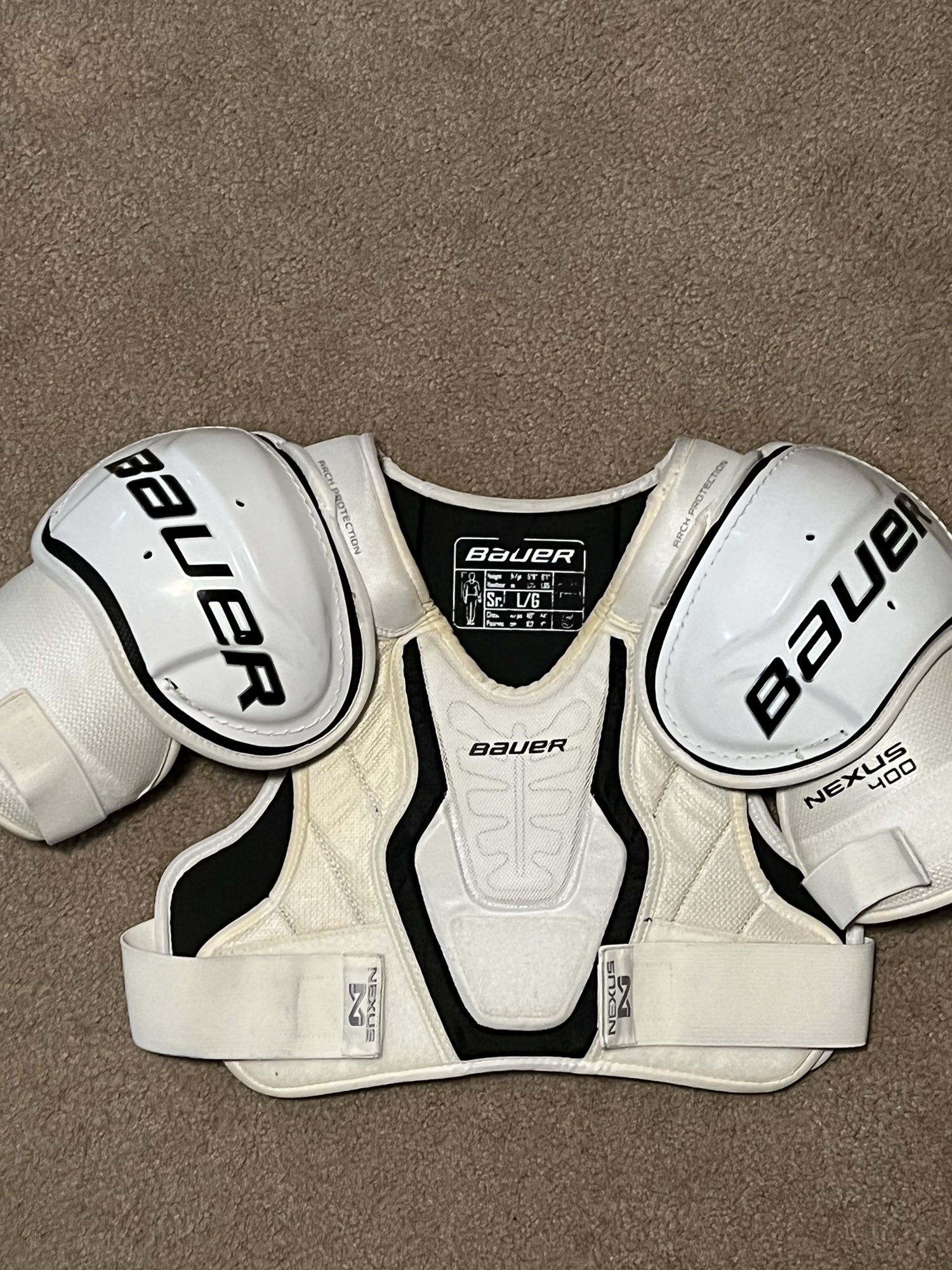 Senior Large Bauer Nexus 400 Shoulder Pads SidelineSwap