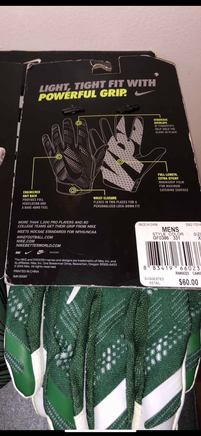 vapor knit gloves