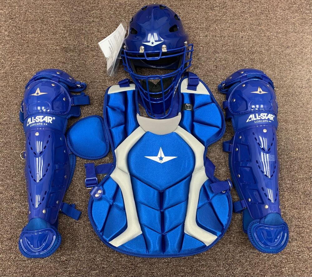 All Star Players Series Intermediate 1315 Catchers Gear Set Royal