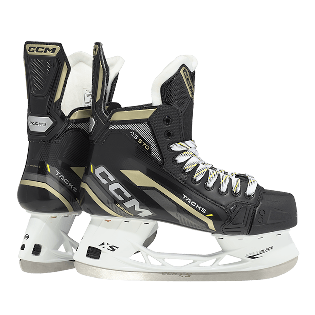 New Ccm Senior Super Tacks As 570 Wide Ice Hockey Skates Senior 11.5