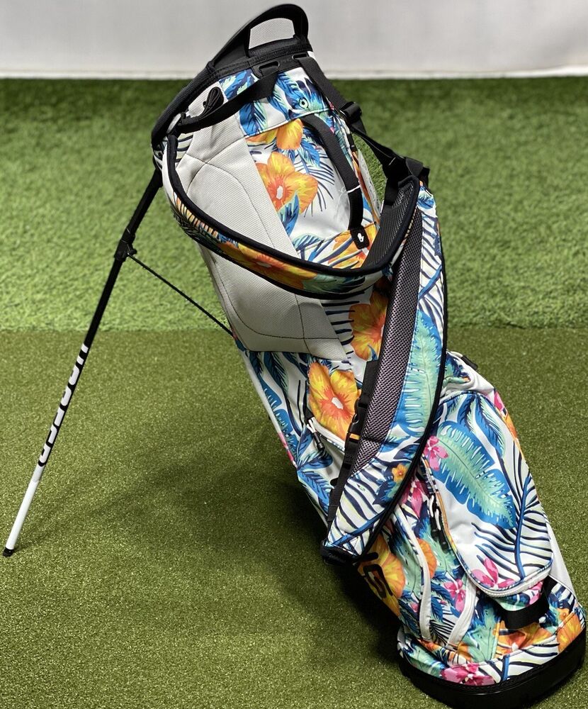 PING Hoofer Lite Stand Carry Golf Bag 4Way Divider w/ Rain Hood Tropical 88101 SidelineSwap