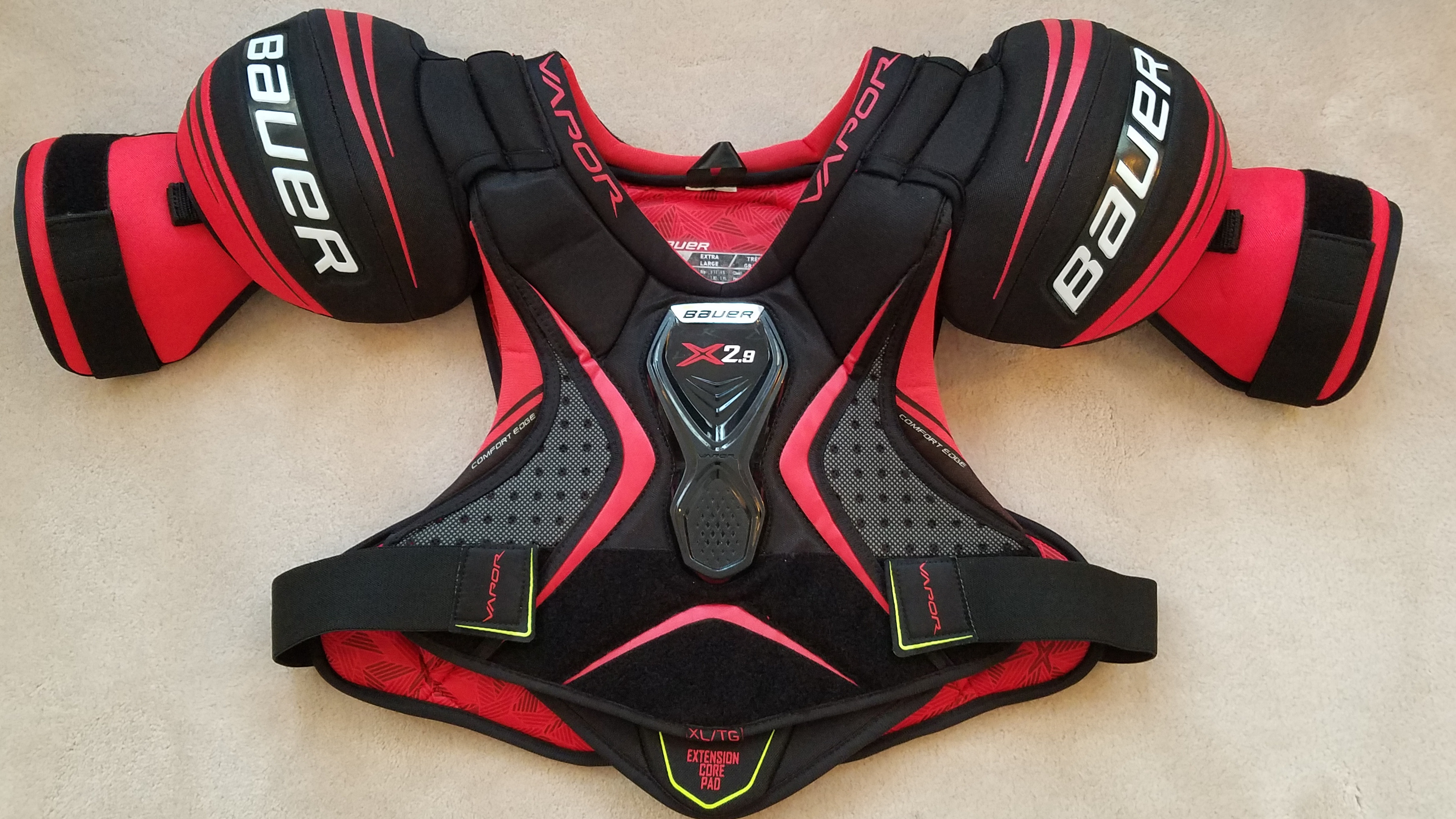Senior Used Extra Large Bauer Vapor X2.9 Shoulder Pads SidelineSwap
