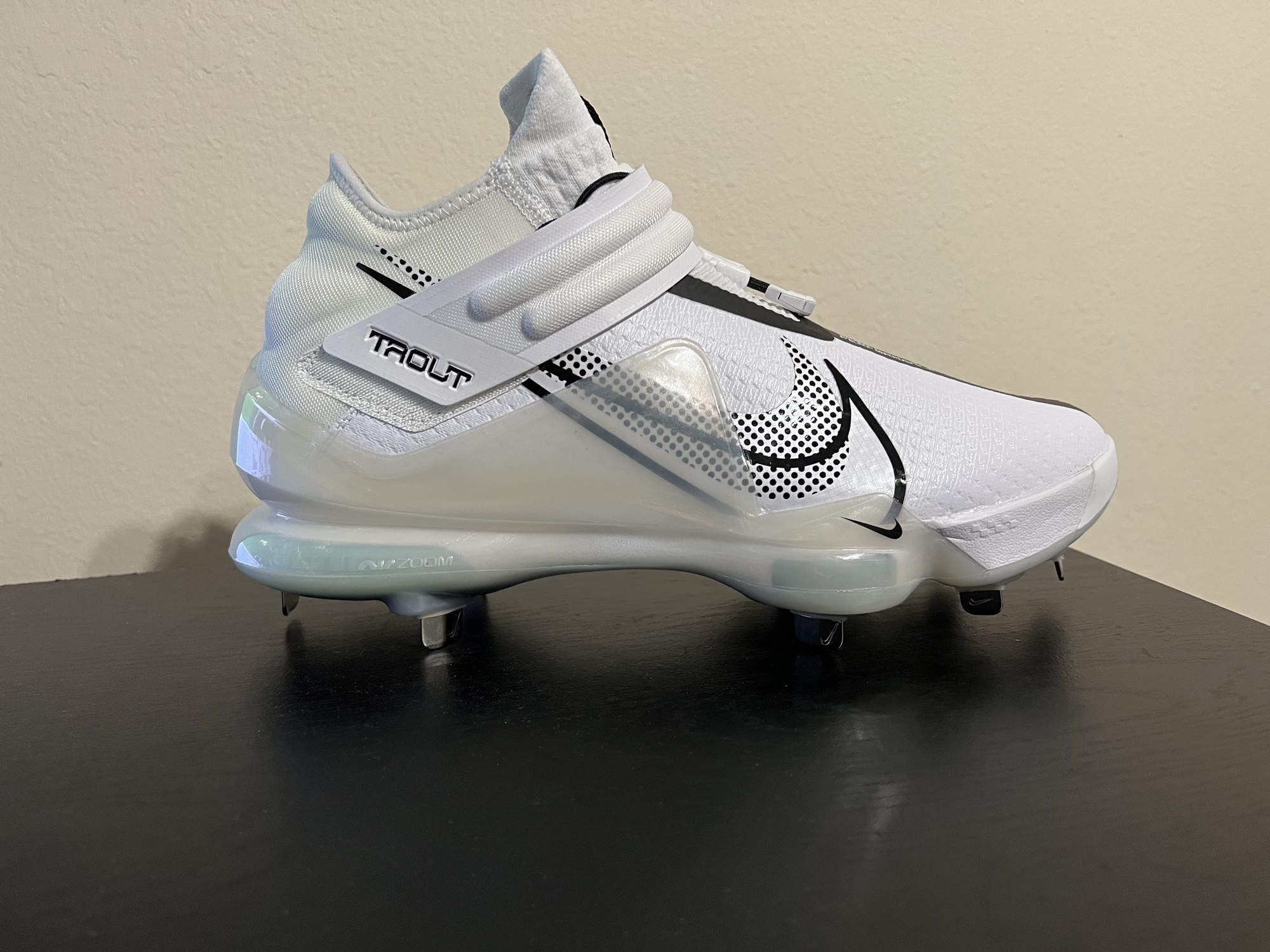 Nike Force Zoom Trout 7 Baseball Cleats Men Size 11 White/Black CI3134102 SidelineSwap
