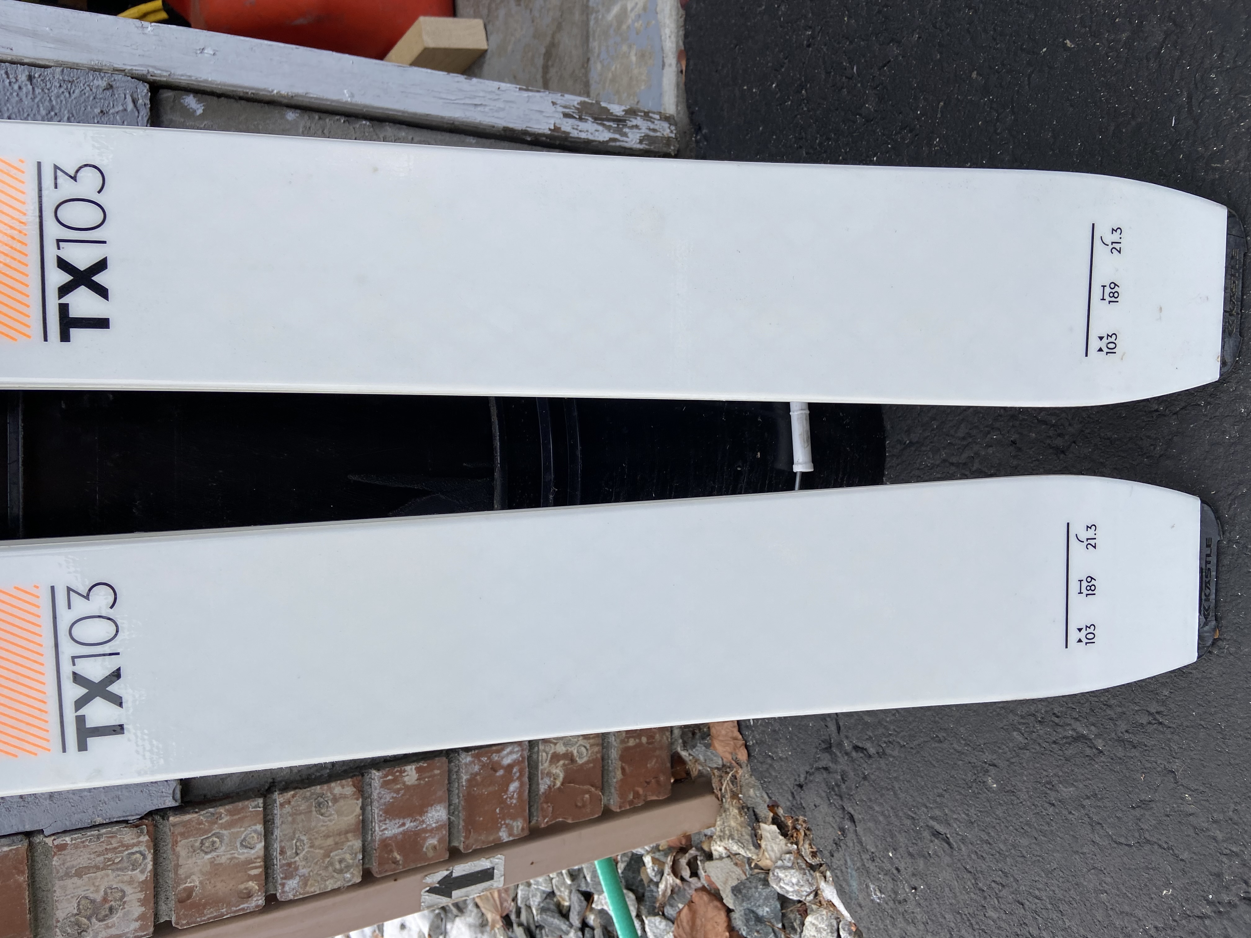 2021 Kastle TX103 189cm Touring Skis With ATK Bindings Max Din 12 and