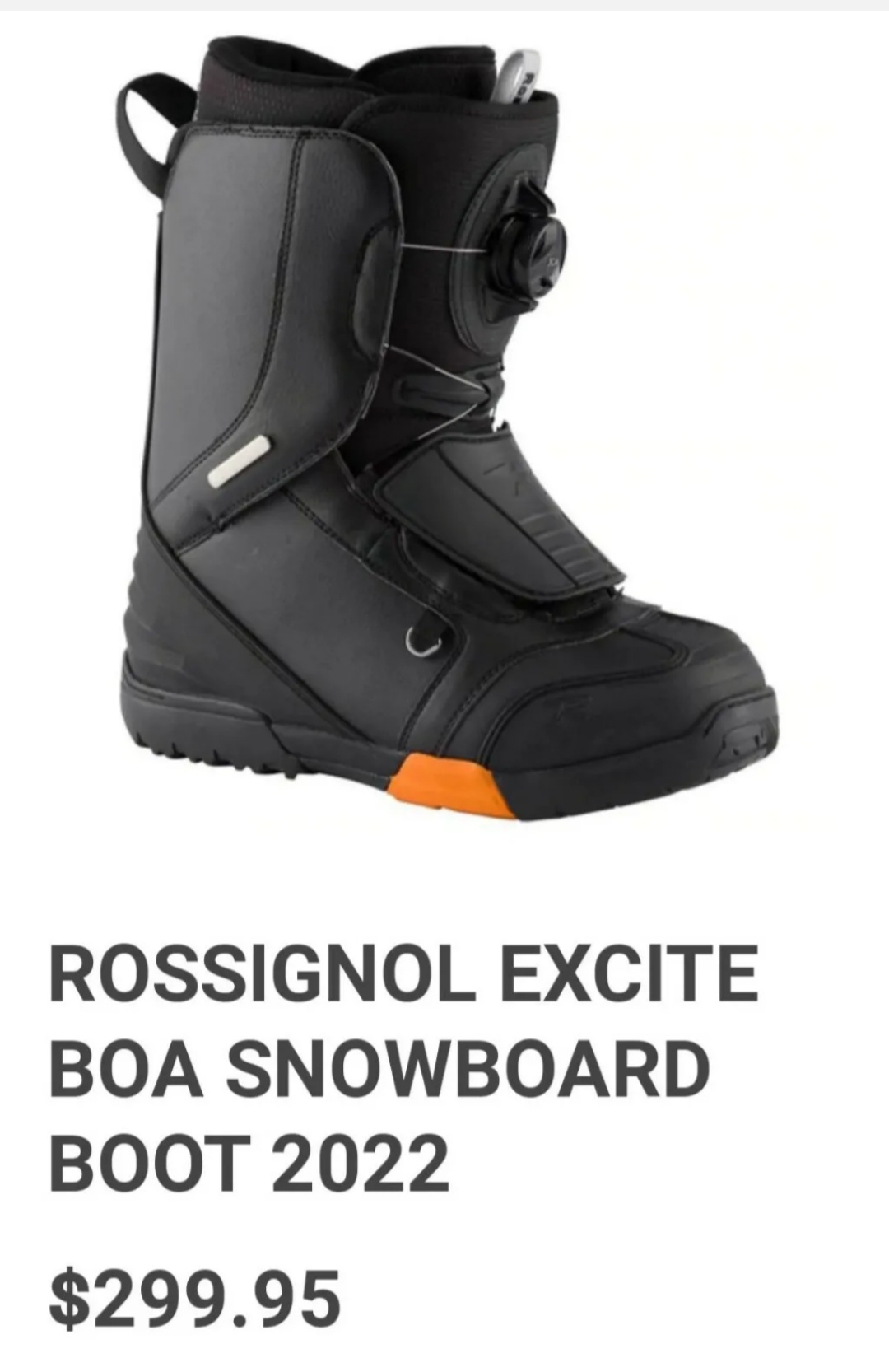 Men's 9.5 BOA SNOWBOARD BOOTS ROSSIGNOL EXCITE H3 SYSTEM *USED* CLEAN