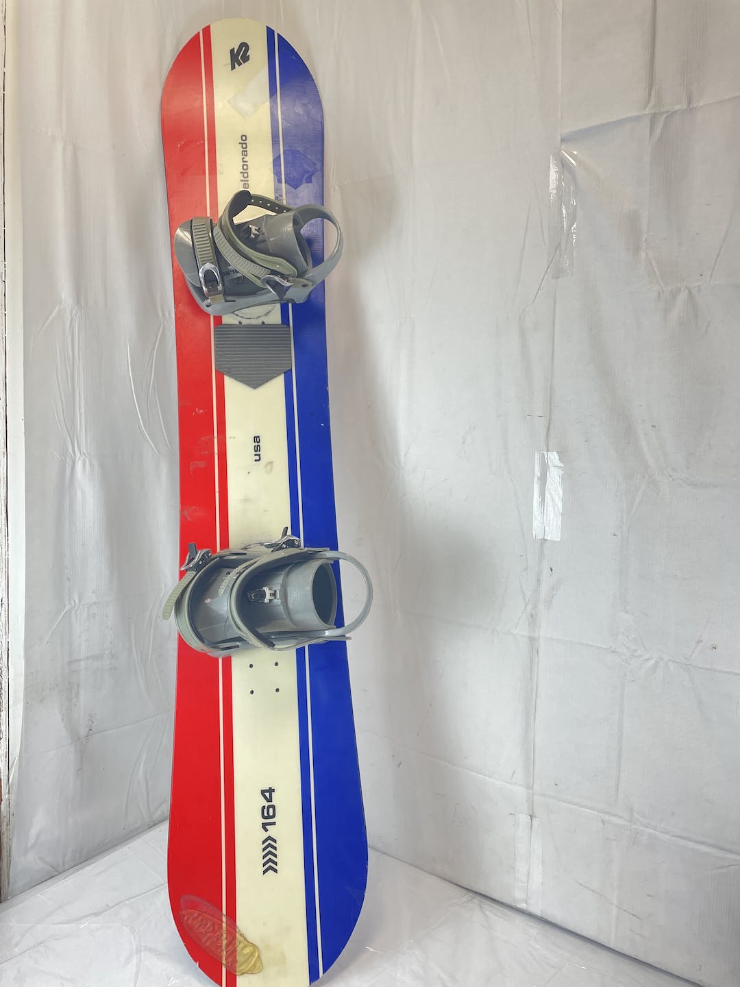 Used K2 Usa Eldorado 164 Cm Snowboard W Morrow Dimension Bindings