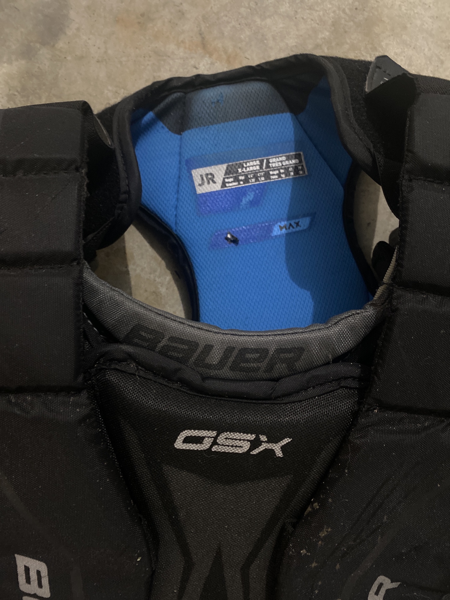 Used Large Bauer GSX Goalie Chest Protector SidelineSwap