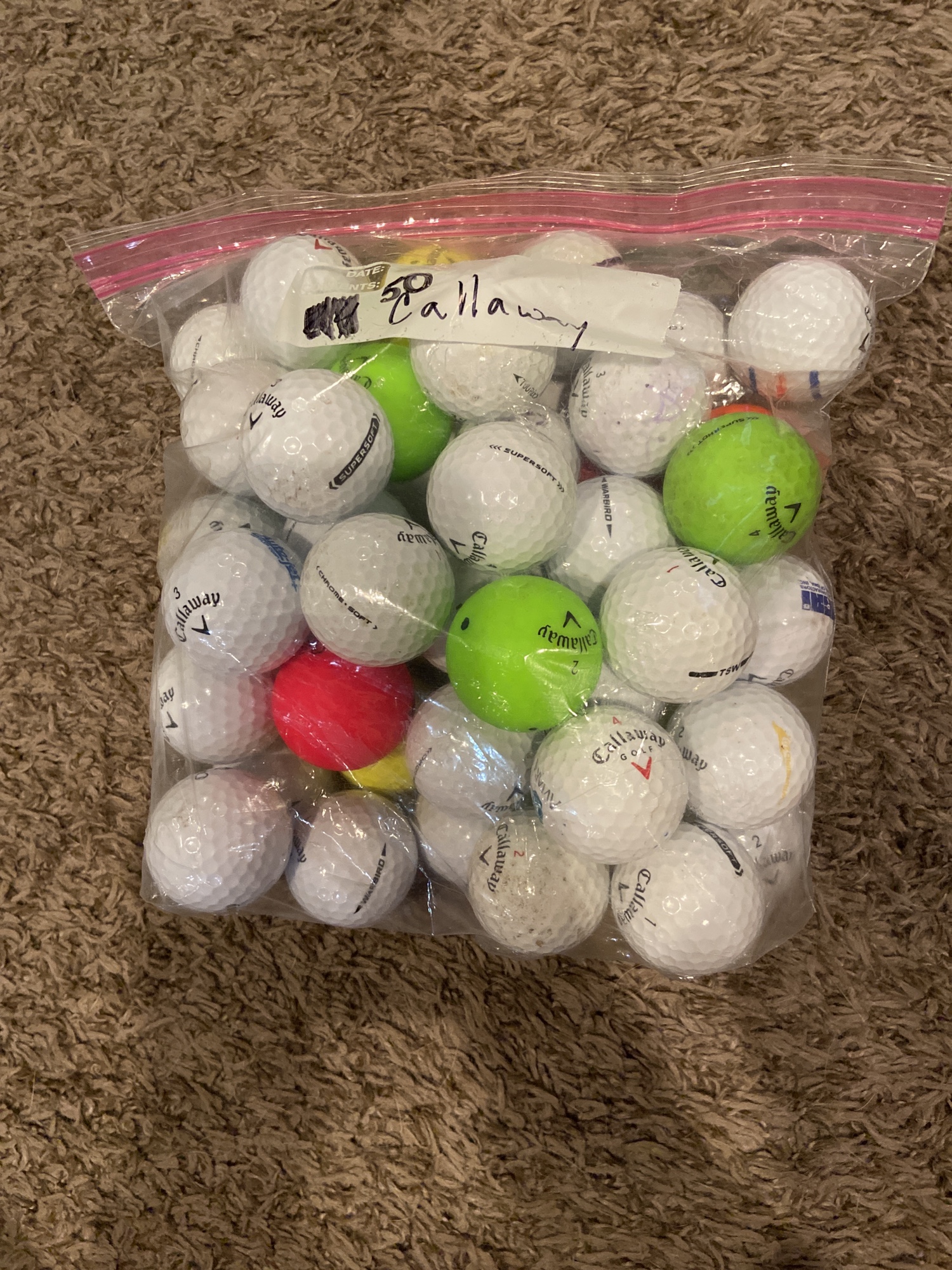 Used Callaway 50 Pack Balls SidelineSwap