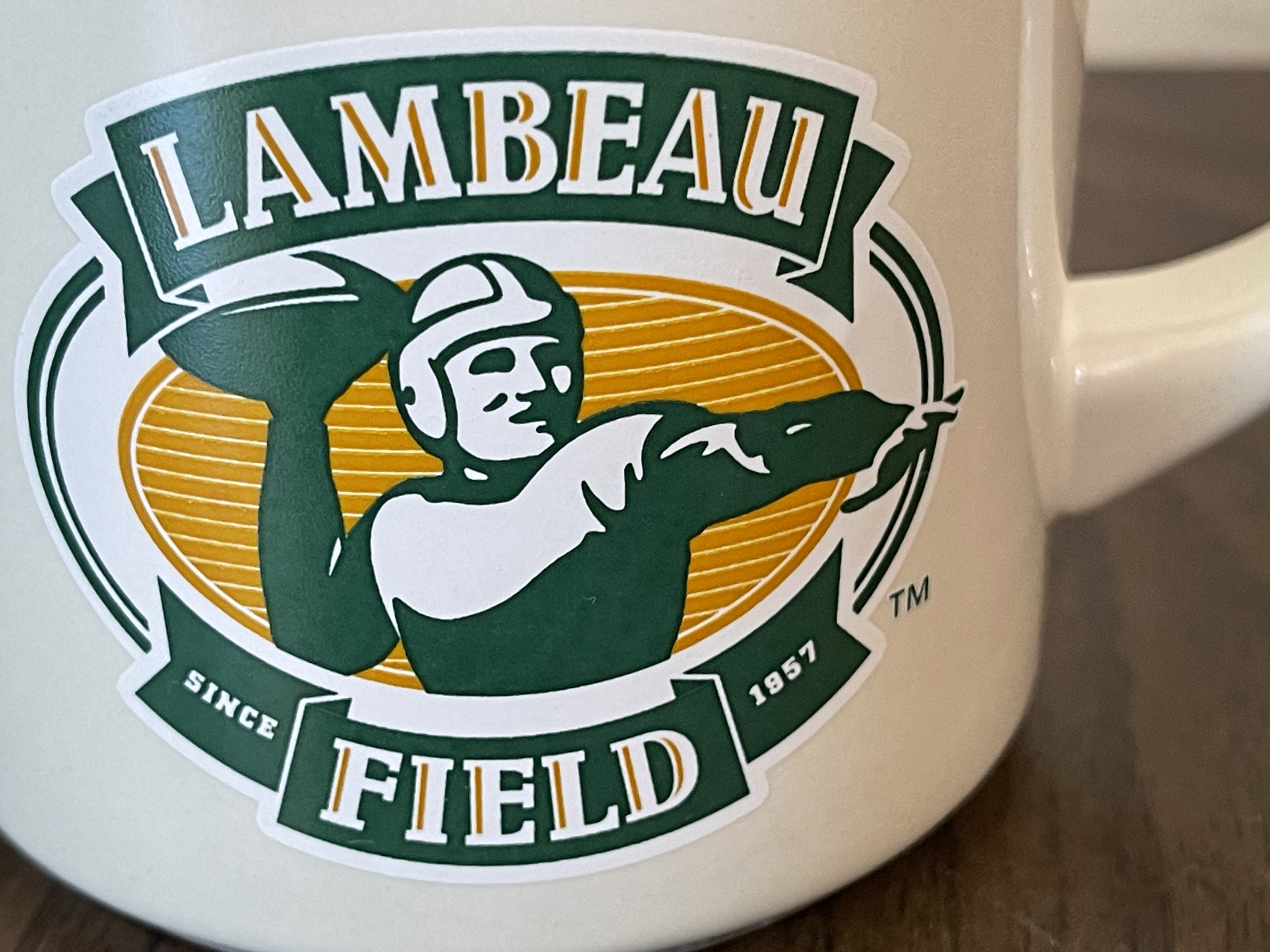 Green Bay Packers NFL FOOTBALL SUPER AWESOME LAMBEAU FIELD Coffee Cup