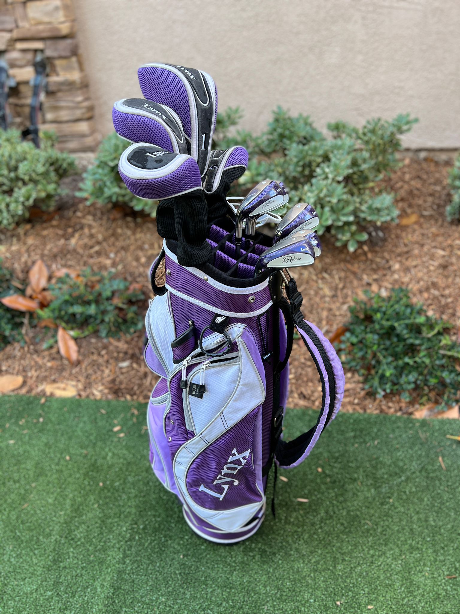 Lynx Ladies Regalia Purple Full Golf Set, LH, 14 Way Cart Bag Great Condition! SidelineSwap
