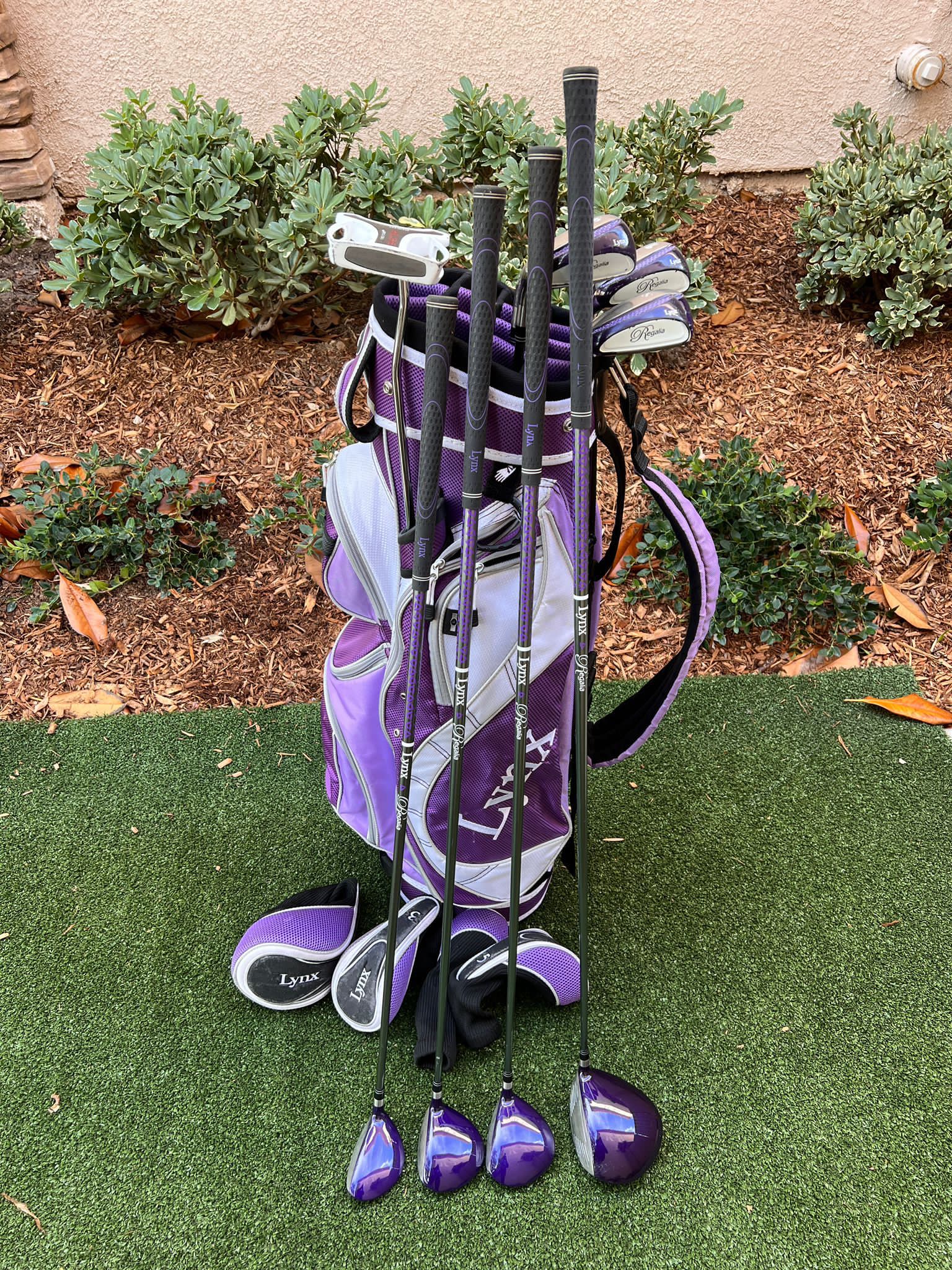 Lynx Ladies Regalia Purple Full Golf Set, LH, 14 Way Cart Bag Great Condition! SidelineSwap