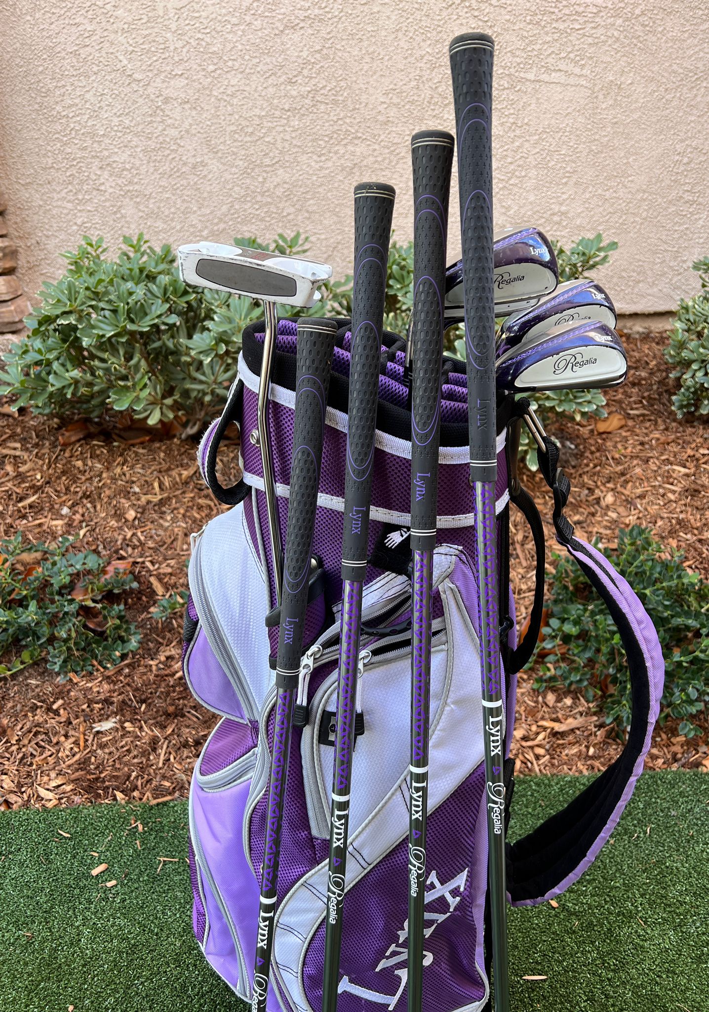 Lynx Ladies Regalia Purple Full Golf Set, LH, 14 Way Cart Bag Great Condition! SidelineSwap