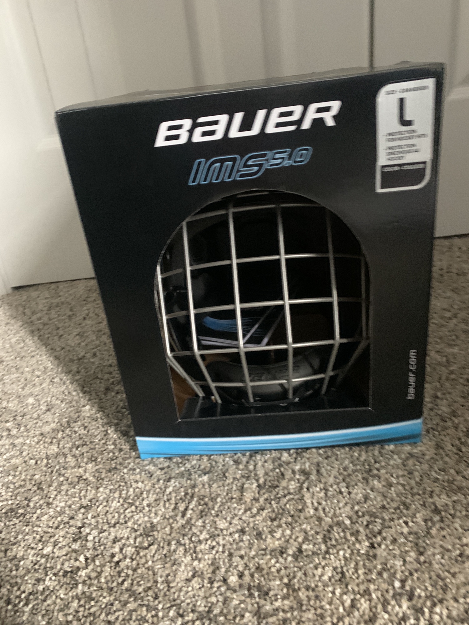 Brand New Youth Large Bauer IMS 5.0 Helmet With Cage SidelineSwap