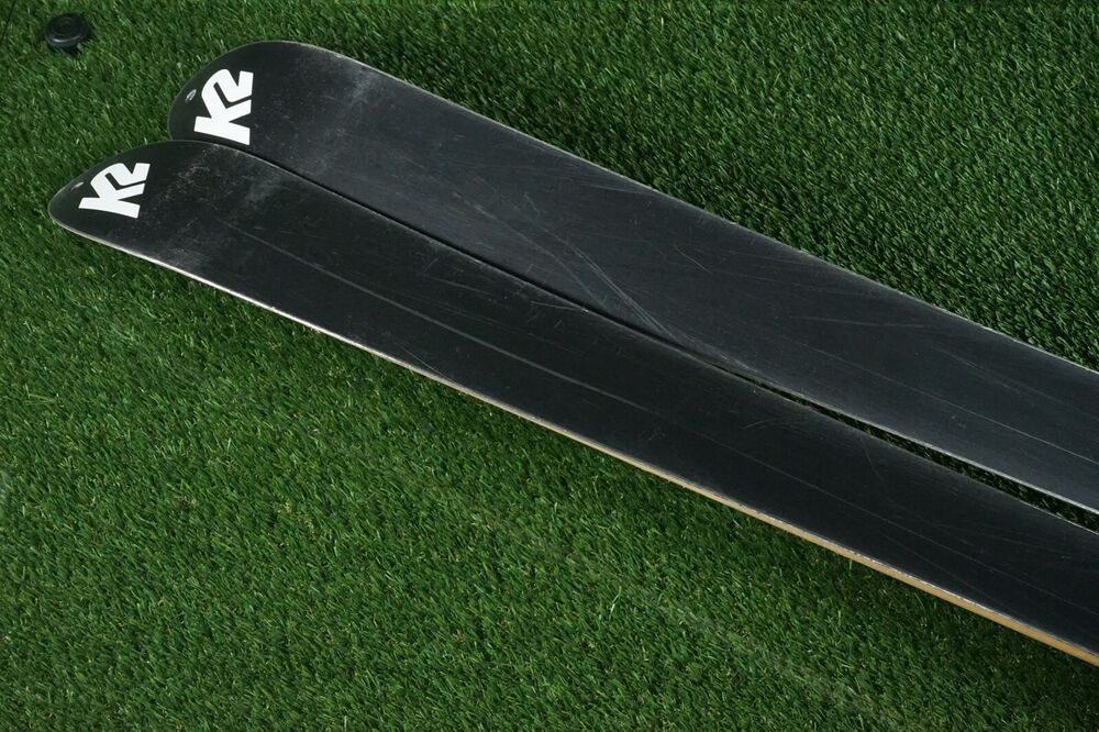 K2 WORLD PISTE TELEMARK 187CM SKIS W/ DIAMIR FRITSCHI SWISS FREERIDE