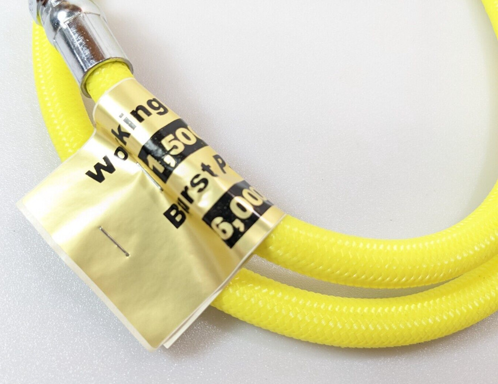 Phantom Double Braided Octo Octopus Scuba 32in Hose Dive Diving Yellow