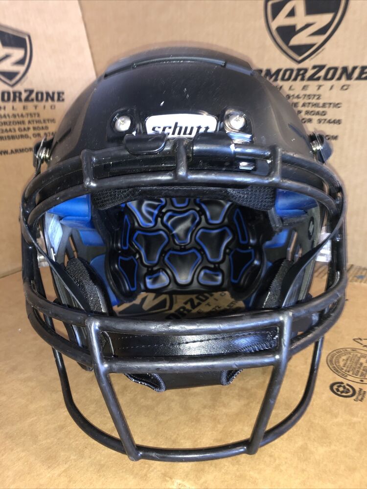 USED SCHUTT F7 VTD ADULT FOOTBALL HELMET MEDIUM FLAT BLACK