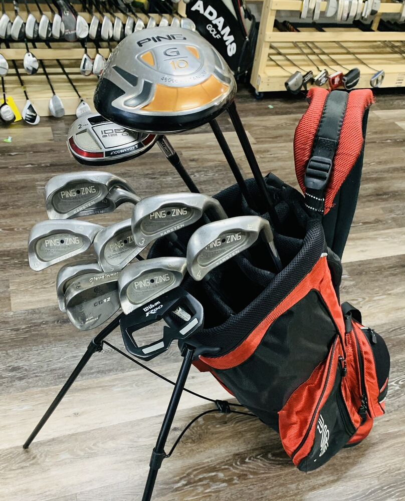 Full Set of PING Golf Clubs + Stand Bag SidelineSwap