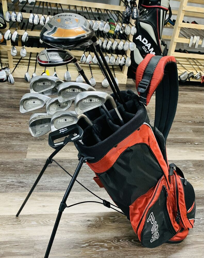 Full Set of PING Golf Clubs + Stand Bag SidelineSwap