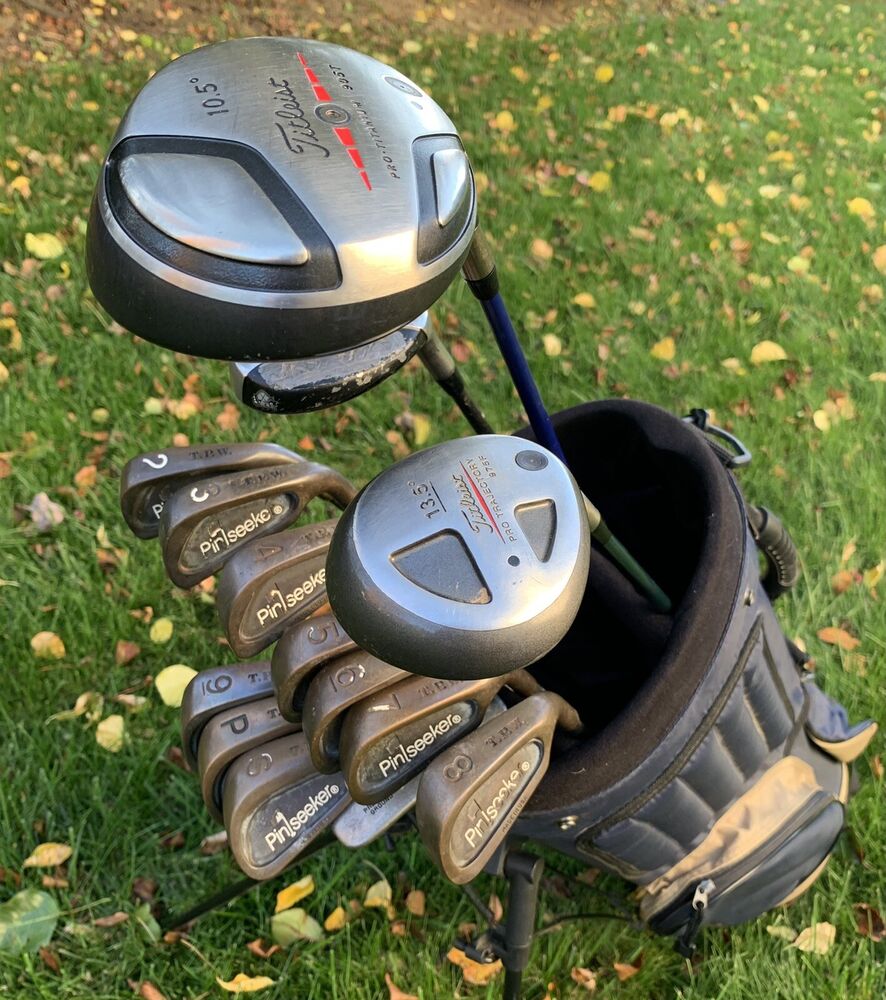 Complete Set of Golf Clubs + Bag Titleist, Pin Seeker SidelineSwap