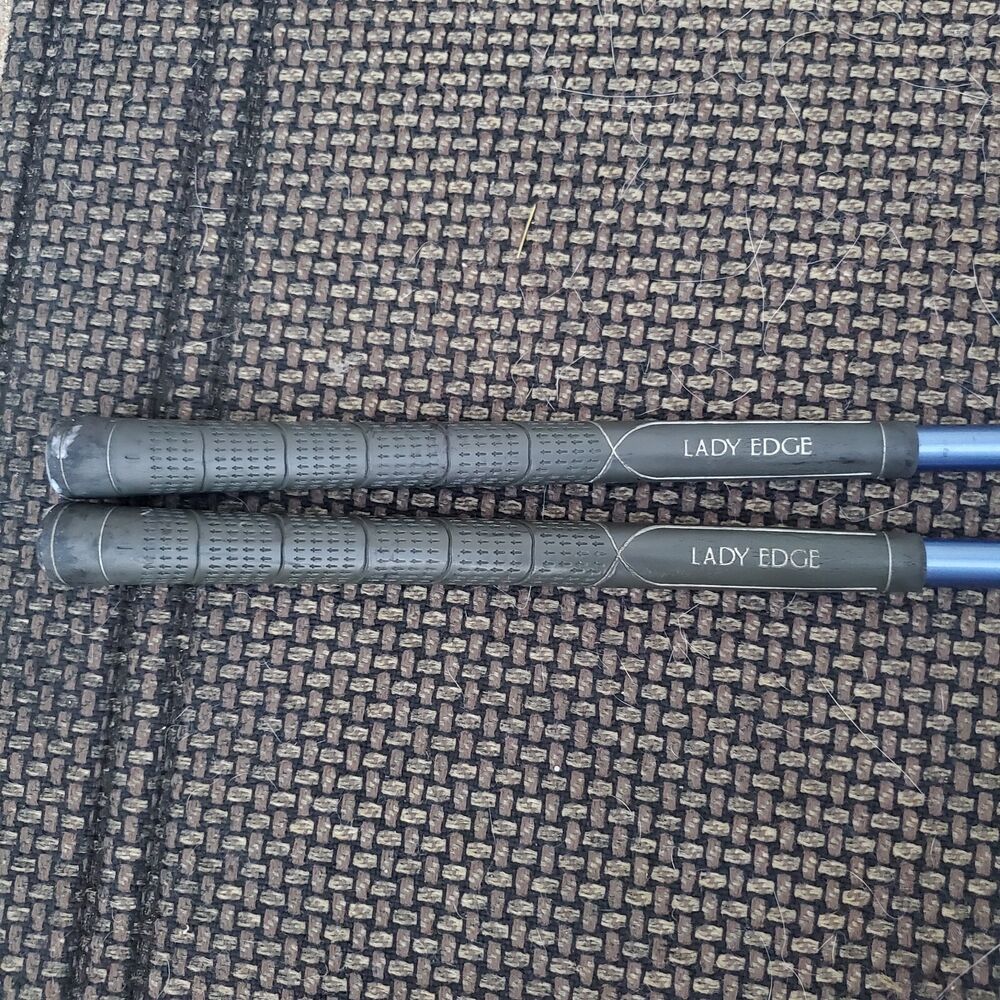 Tour Edge Lady Edge HL Driver Blue and 5 Wood Graphite Ladies Flex RH