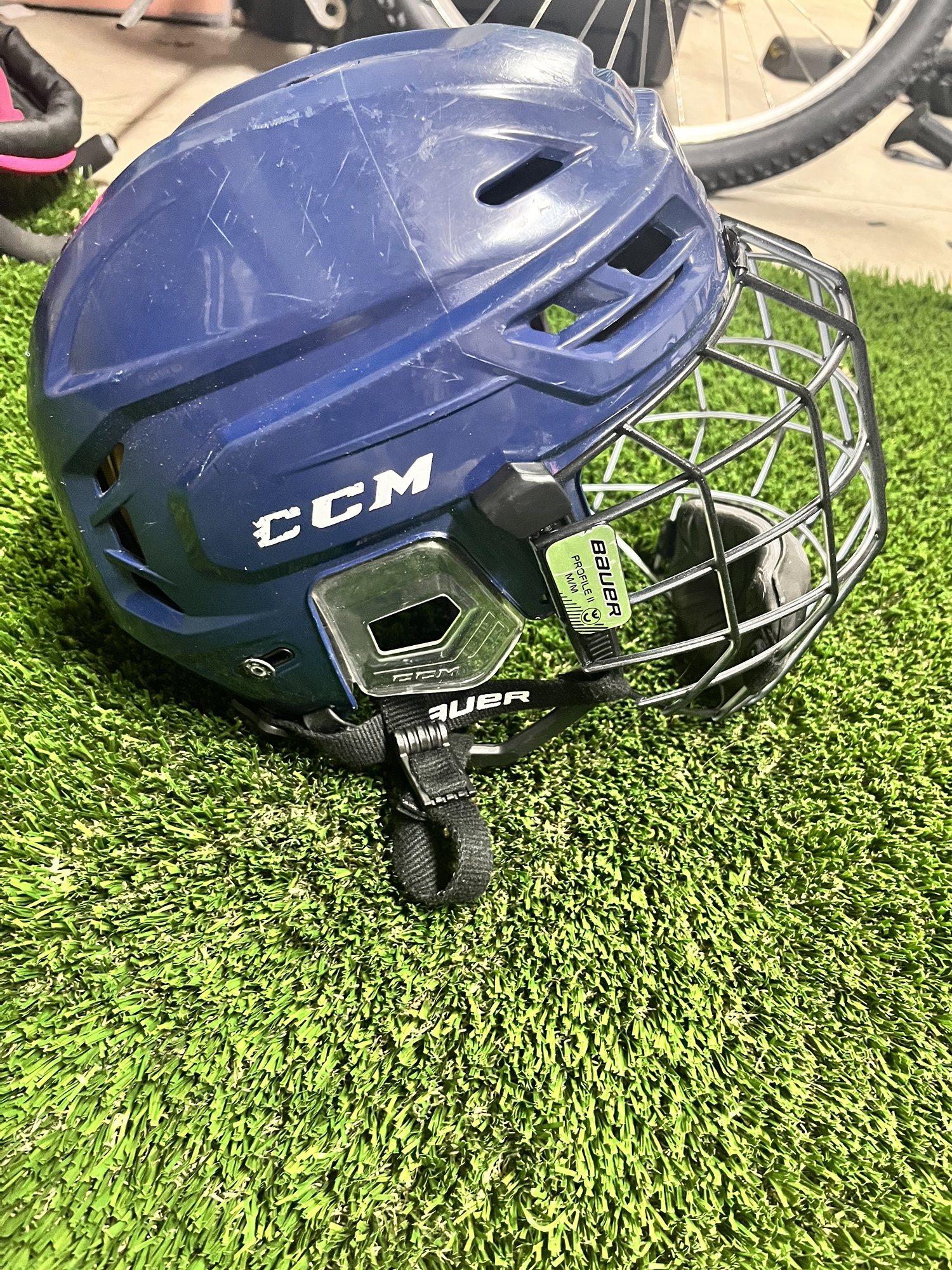 Used Medium CCM Pro Stock Tacks 310 Helmet SidelineSwap