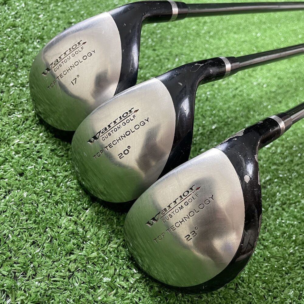 Set of 3 Warrior Custom Golf Hybrids 2h 3h 4h Irons Graphite Tour 3.1