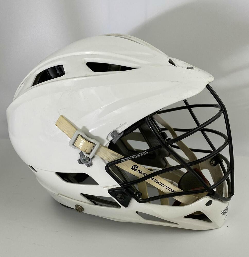 Used CASCADE PRO7 LACROSSE HELMET White OSFM LAX SidelineSwap