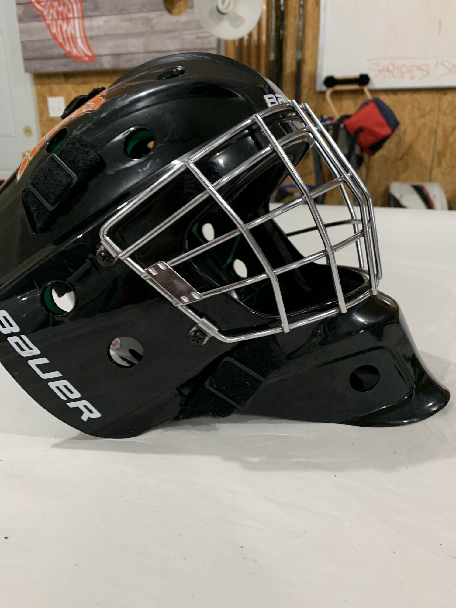 Used Junior Bauer NME 4 Goalie Mask SidelineSwap