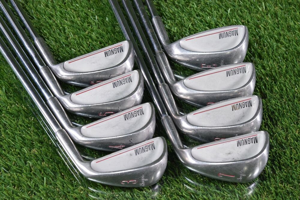 BEN HOGAN MAGNUM IRON SET 3E W/ HOGAN 4 STIFF FLEX STEEL SHAFT