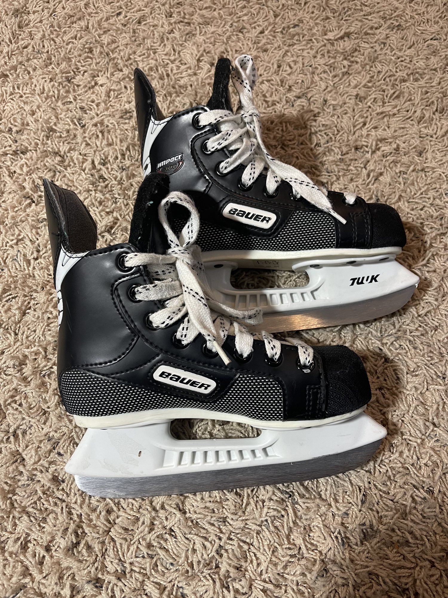 Used Bauer Regular Width Size 12 Impact 300 Hockey Skates SidelineSwap
