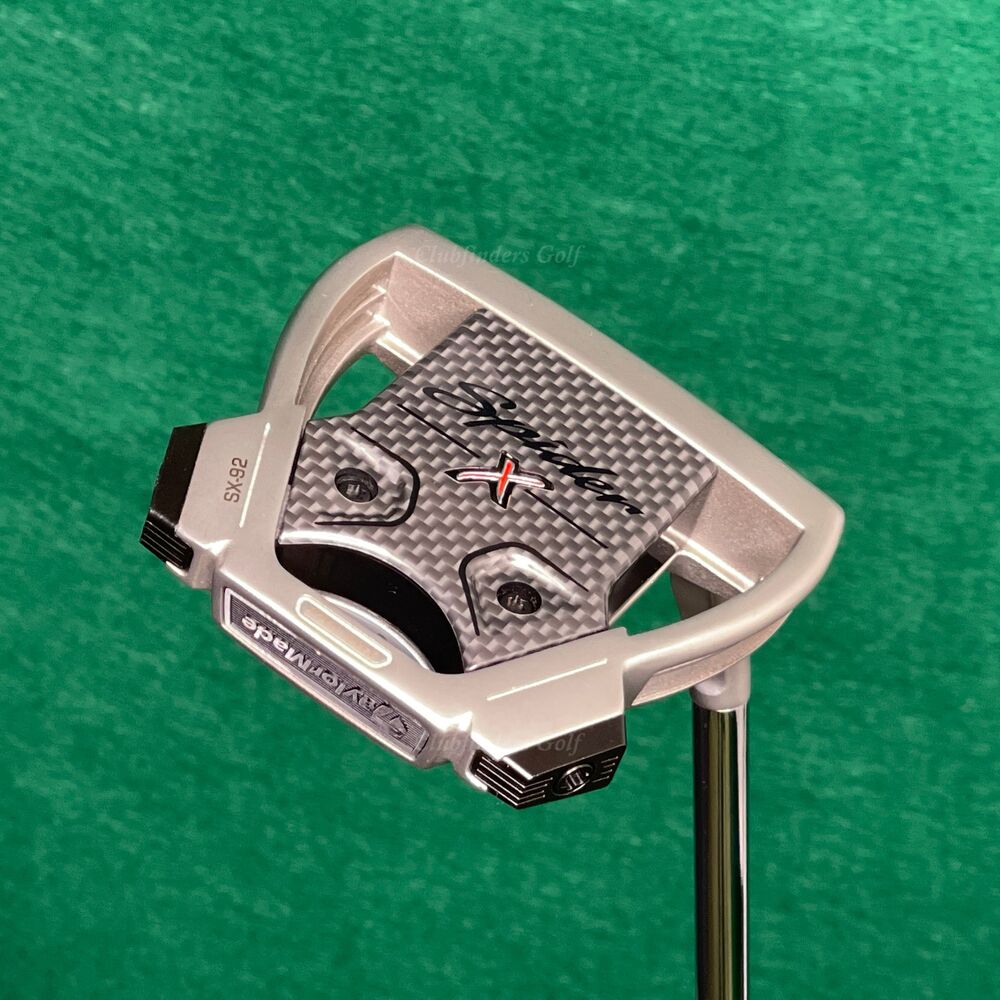 TaylorMade Spider X SX92 Silver/White 35" Putter Golf Club W/HC & SuperStroke SidelineSwap