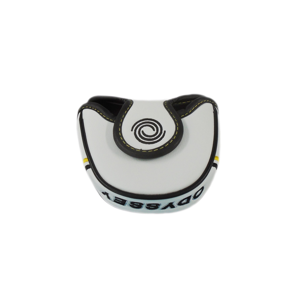 NEW Odyssey Stroke Lab White/Black/Yellow Mallet Putter Headcover SidelineSwap