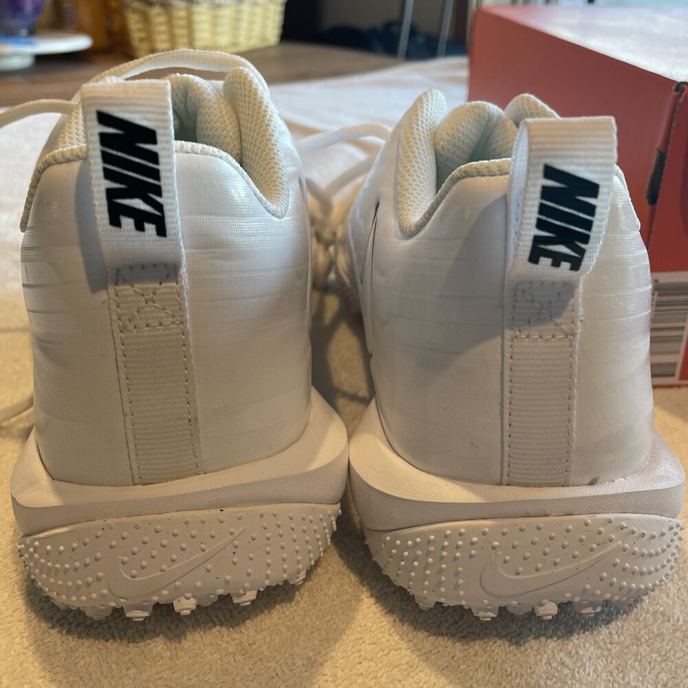 nike vapor varsity low turf white lacrosse cleats
