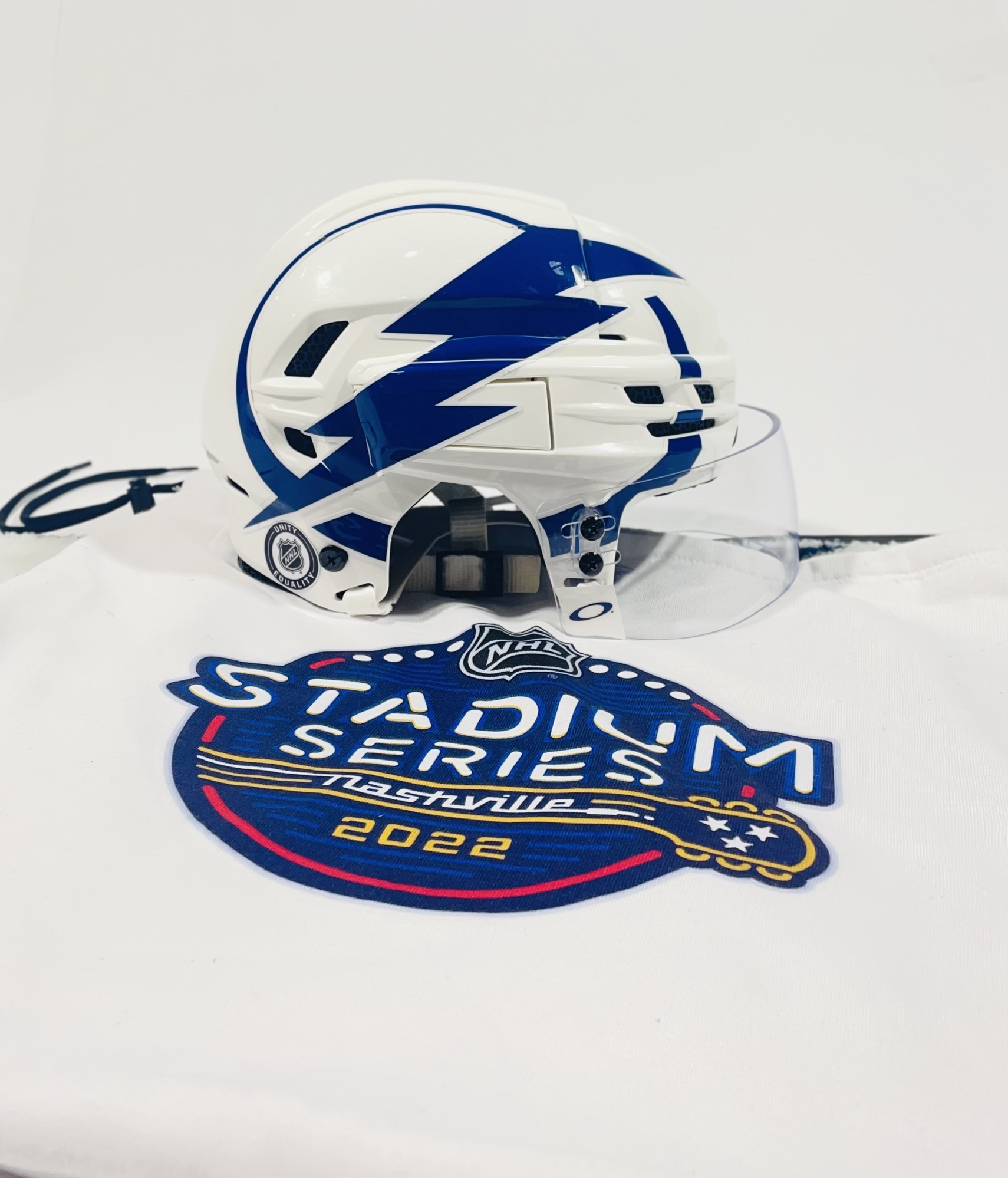 *RARE* TB Lightning 2022 Stadium Series Game Used SuperTacks X Helmet w