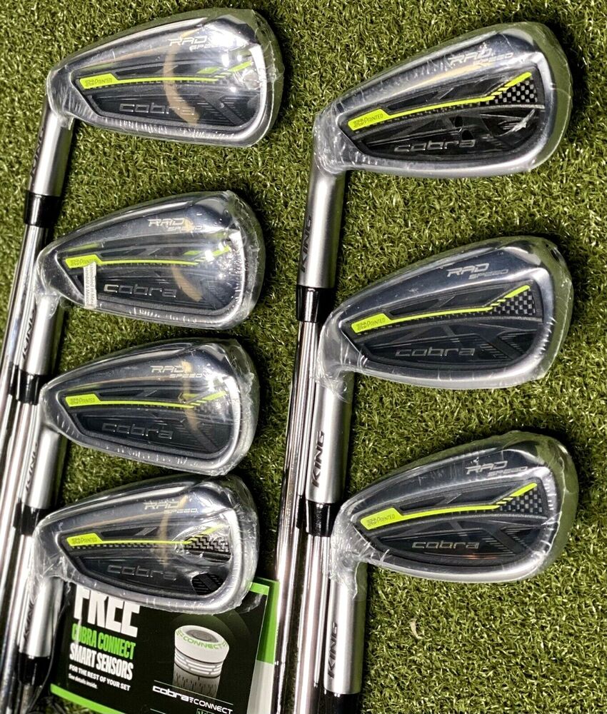 Cobra Radspeed Iron Set LEFT Hand LH 5GW Steel KBS Tour 90 Stiff S