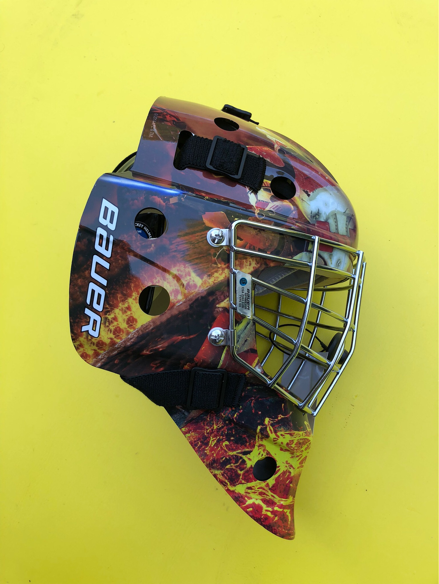 Senior New Bauer NME 3 Goalie Mask HECC certification THE END OF 07