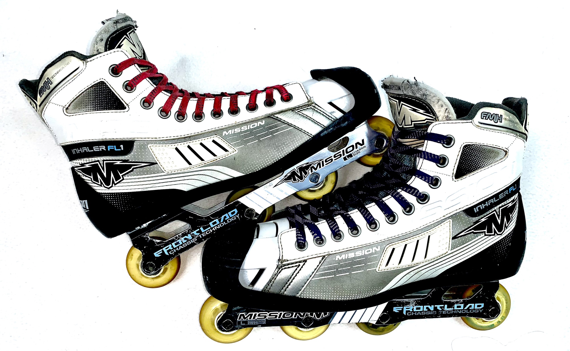 Mission Inhaler FL1 Goalie Inline Hockey Skates Size 11.5 EE (13 Men US