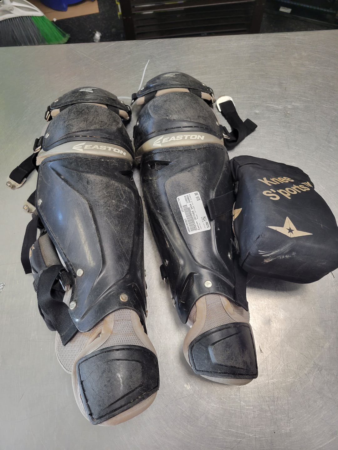 Used Easton Catcher Shin Guards Youth Catcher's Equipment SidelineSwap
